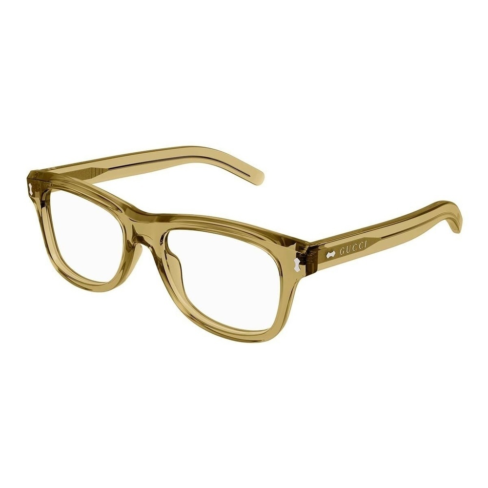 Gucci GG1526O Eyeglasses Brown Acetate/Metal Square